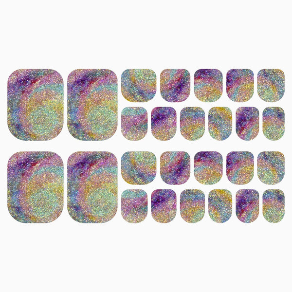Galactic Rainbow (Pedicure)