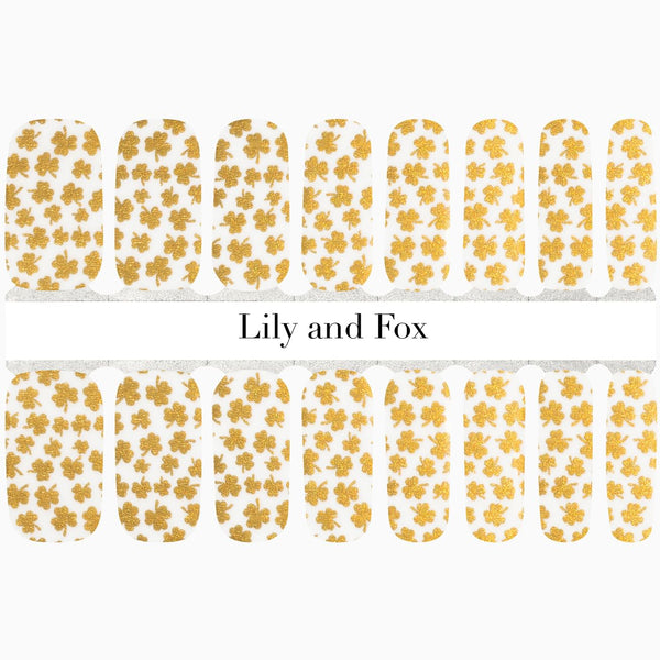 All Over Gold Clover (transparent)