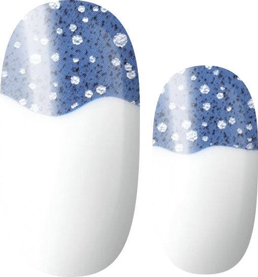 Snow - Blue (Glitter) Nail Wraps Online Shop - Lily and Fox