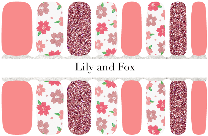 A Thousand Cherry Blossoms Nail Wraps Online Shop - Lily and Fox