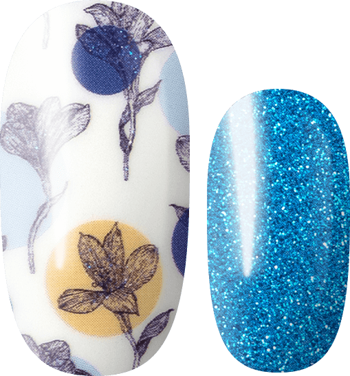Snow - Blue (Glitter) Nail Wraps Online Shop - Lily and Fox